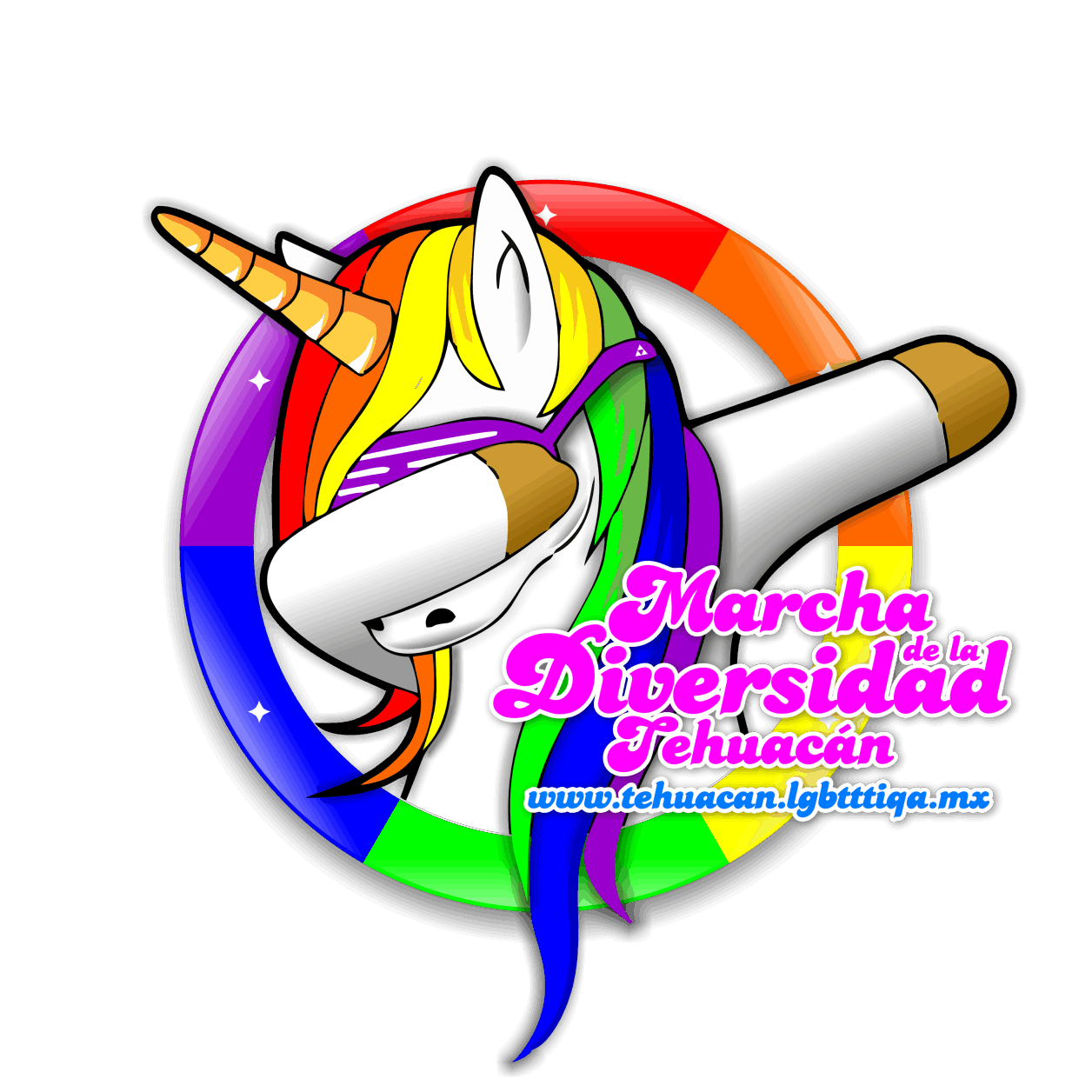 Logo Marcha de la Diversidad Tehuacán by Kevin Williams Fx